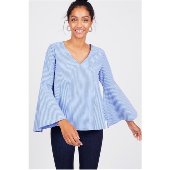 ava Tops - 🥂[2/$30] Ava pinstripe bell sleeve striped top